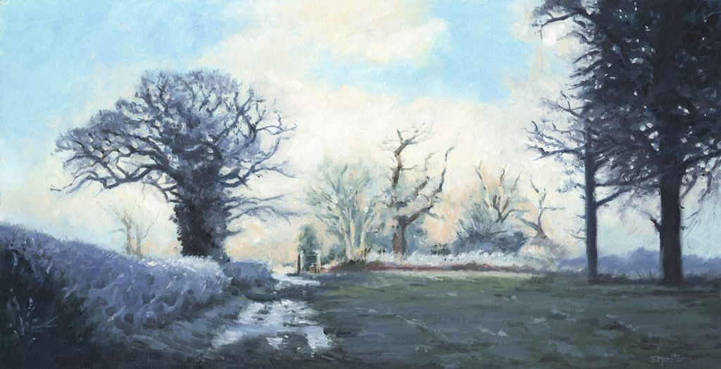 On a Cold and Frosty Morning Elaine Marston Fine Art
