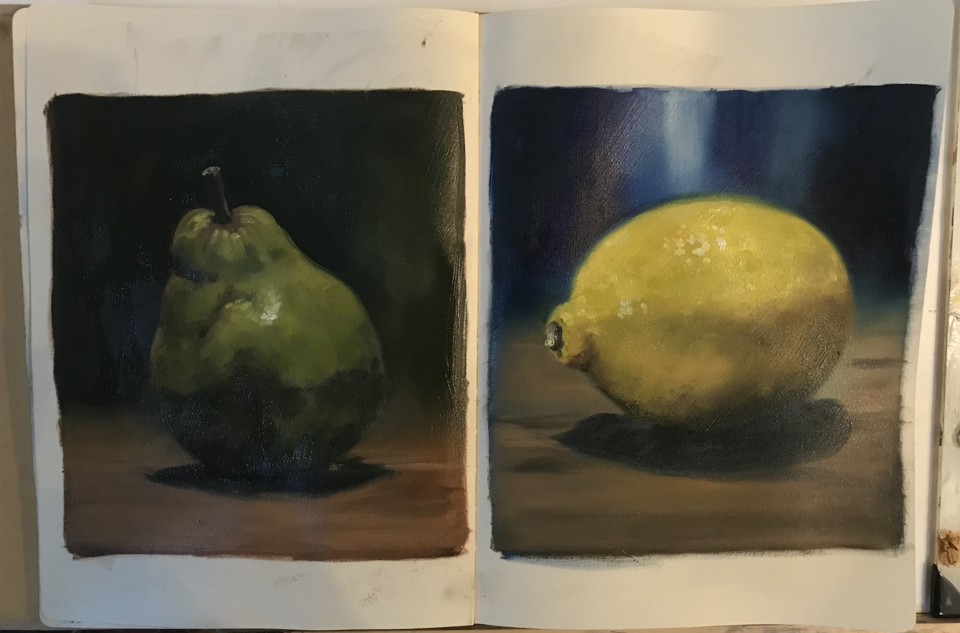 Sketchbook - Fruit in oil